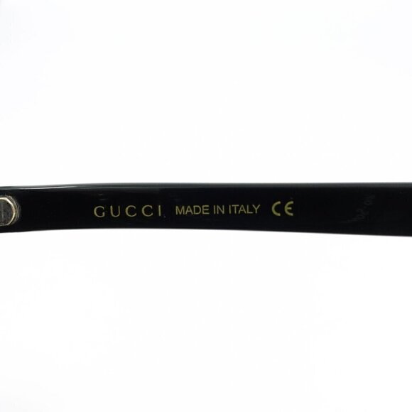Gucci GG0022 Oversized Acetate Sunglasses Black Gray OS - Picture 8 of 16
